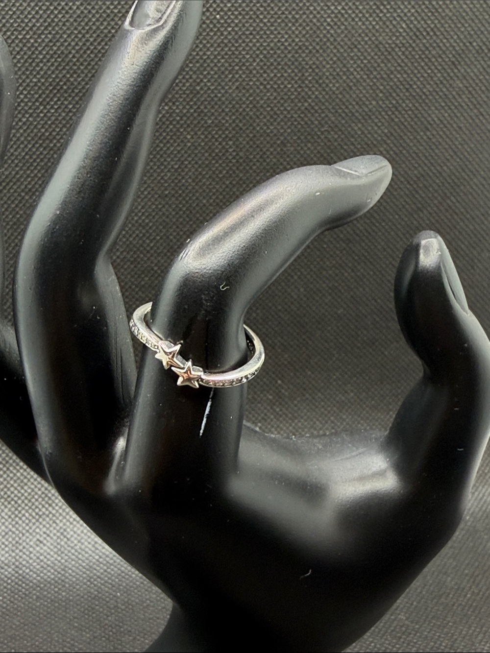 Sterling Silver Star Accent Ring - Silver